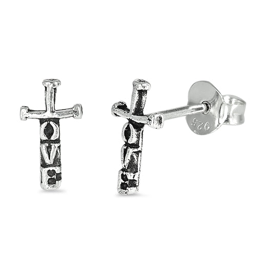 Aretes Cruz "love"