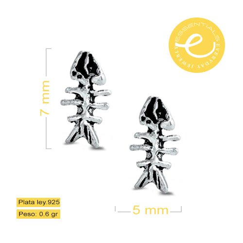 Aretes Esqueleto de pescado