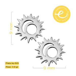 Aretes Sol y luna