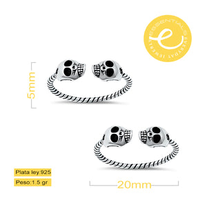Anillo Calaveras en cuerda