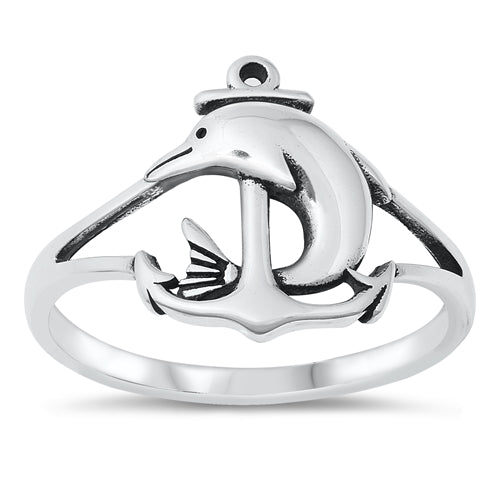 Anillo Delfín en ancla