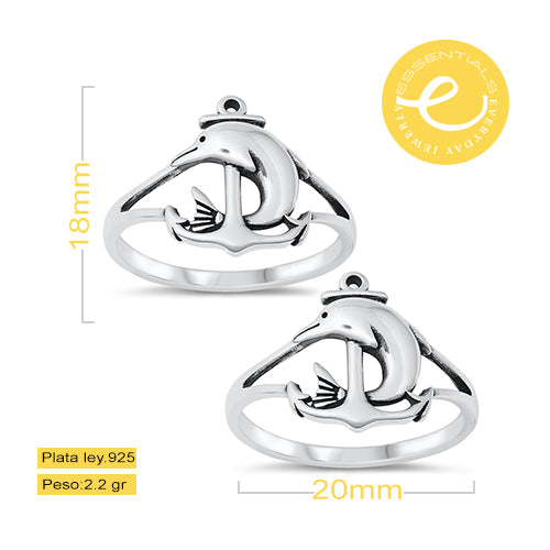 Anillo Delfín en ancla