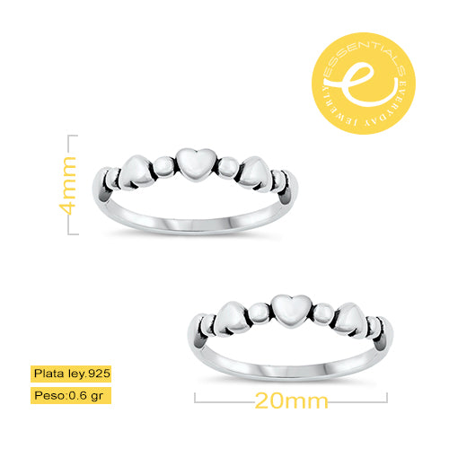 Anillo Corazones