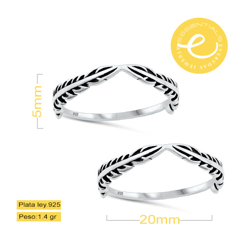 Anillo Hojas de helecho