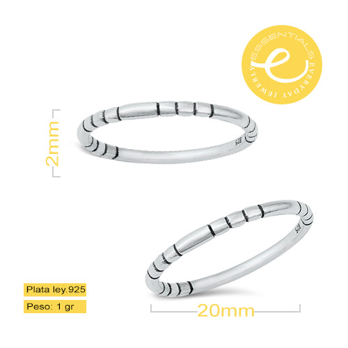 Anillo minimalista