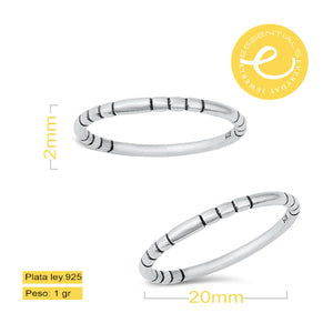 Anillo minimalista