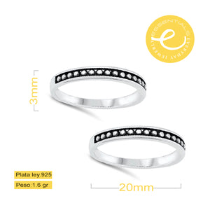 Anillo Grabado con circulos