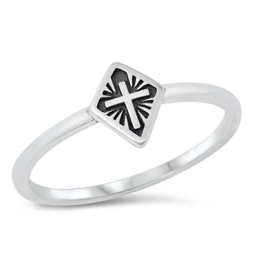 Anillo Cruz en diamante