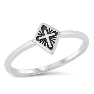 Anillo Cruz en diamante