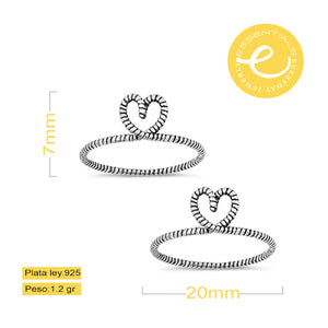 Anillo Cuerda de corazón